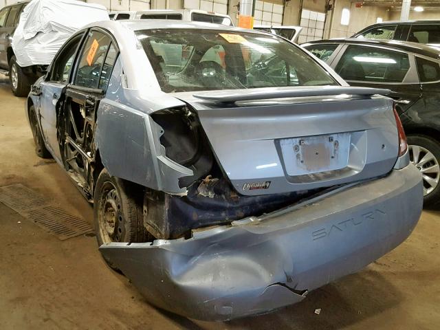 1G8AJ52F13Z116382 - 2003 SATURN ION LEVEL BLUE photo 3