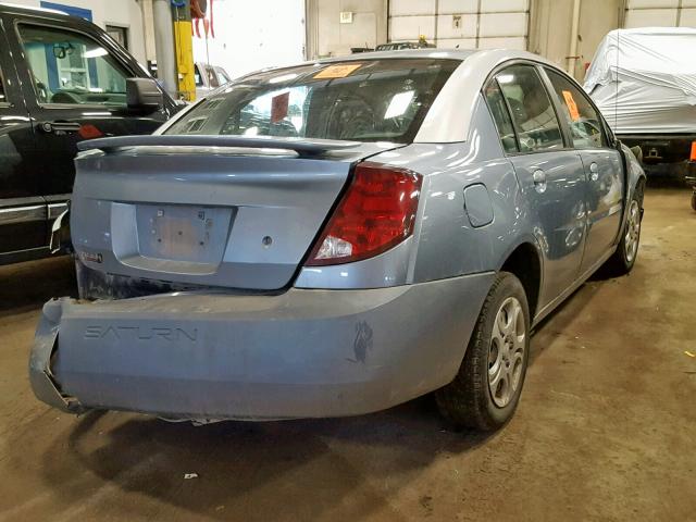 1G8AJ52F13Z116382 - 2003 SATURN ION LEVEL BLUE photo 4