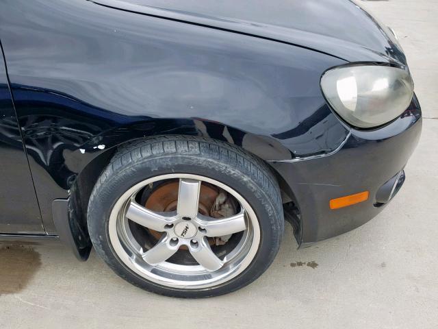 WVWMM7AJ0BW179646 - 2011 VOLKSWAGEN GOLF 黑色 照片 9