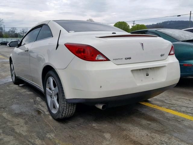 1G2ZH36NX74178459 - 2007 PONTIAC G6 GT WHITE photo 3