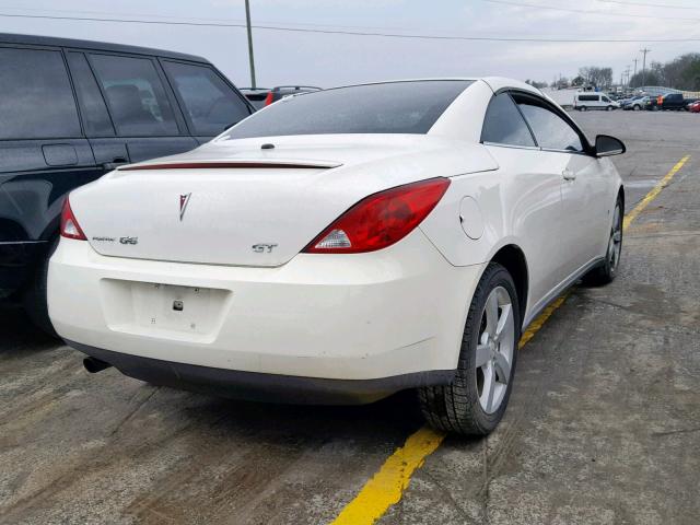 1G2ZH36NX74178459 - 2007 PONTIAC G6 GT WHITE photo 4