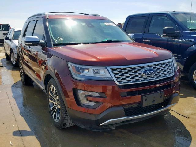 1FM5K8HT1GGC57159 - 2016 FORD EXPLORER P BROWN photo 1