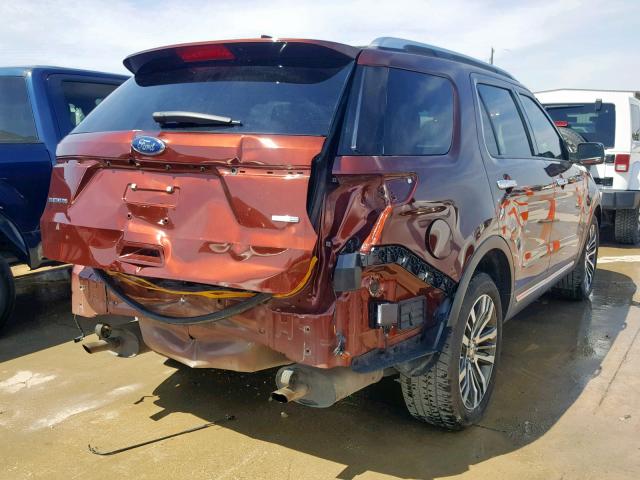 1FM5K8HT1GGC57159 - 2016 FORD EXPLORER P BROWN photo 4