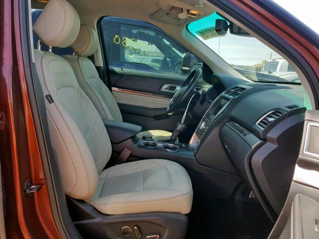 1FM5K8HT1GGC57159 - 2016 FORD EXPLORER P BROWN photo 5