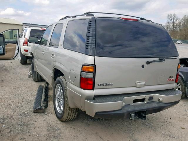 1GKEK63U55J207491 - 2005 GMC YUKON DENA TAN photo 3