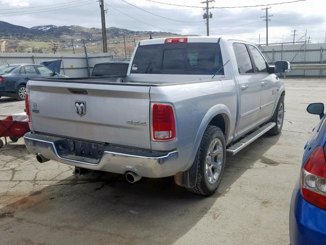 1C6RR7NTXES136373 - 2014 RAM 1500 LARAM SILVER photo 4