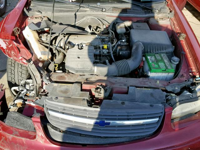 1G1ND52F24M642039 - 2004 CHEVROLET CLASSIC BURGUNDY photo 7