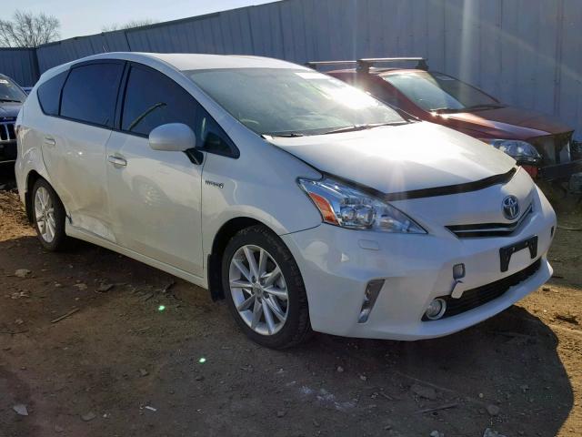 JTDZN3EU0E3365337 - 2014 TOYOTA PRIUS V WHITE photo 1