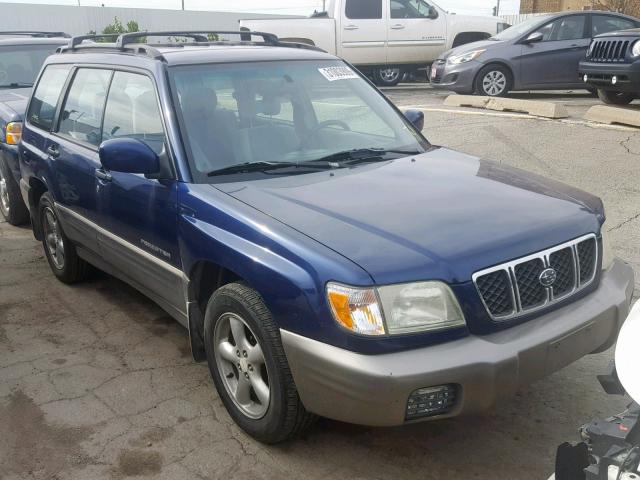 JF1SF65532H758097 - 2002 SUBARU FORESTER S BLUE photo 1