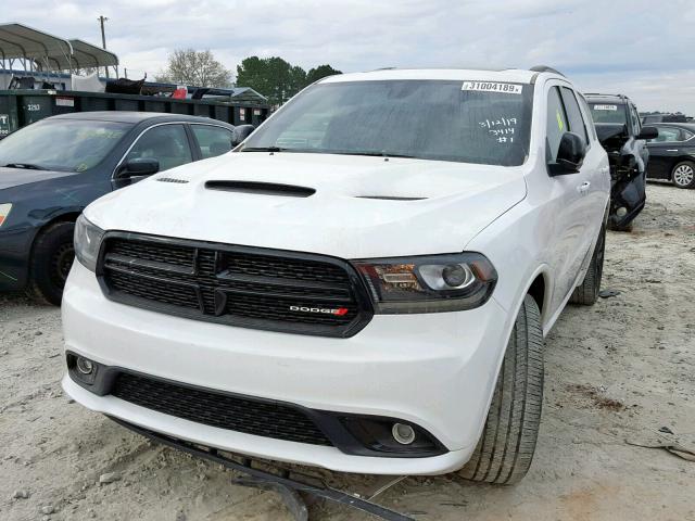 1C4RDHDG3JC393414 - 2018 DODGE DURANGO GT WHITE photo 2