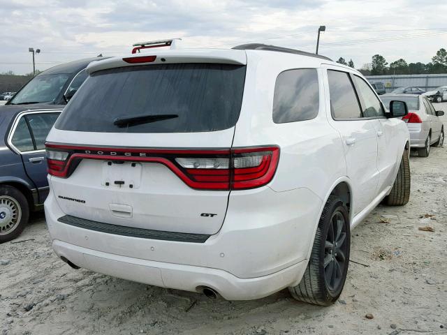 1C4RDHDG3JC393414 - 2018 DODGE DURANGO GT WHITE photo 4