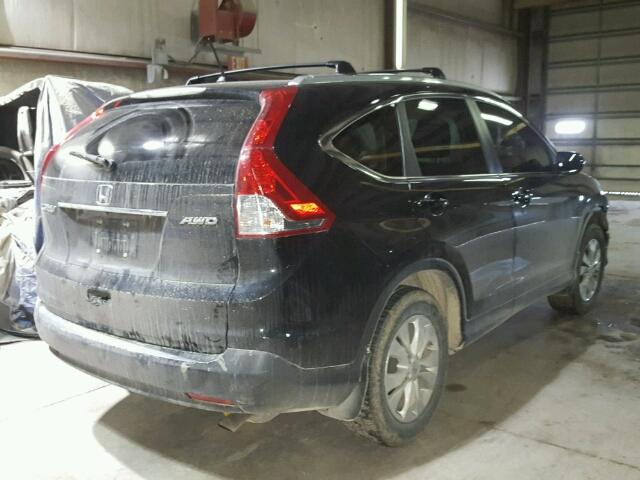 5J6RM4H74DL003650 - 2013 HONDA CR-V EXL BLACK photo 4