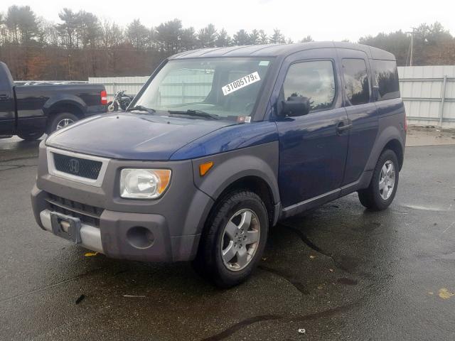 5J6YH28533L025673 - 2003 HONDA ELEMENT EX BLUE photo 2