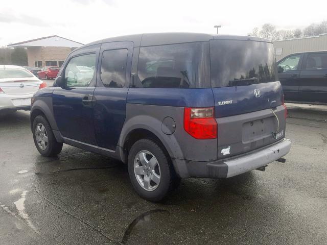 5J6YH28533L025673 - 2003 HONDA ELEMENT EX BLUE photo 3