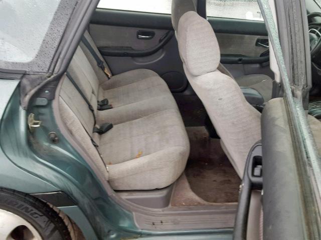 4S3BE635327215645 - 2002 SUBARU LEGACY L GREEN photo 6