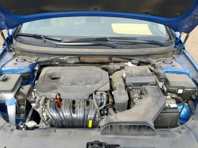 5NPE34AF6JH594301 - 2018 HYUNDAI SONATA SPO BLUE photo 7