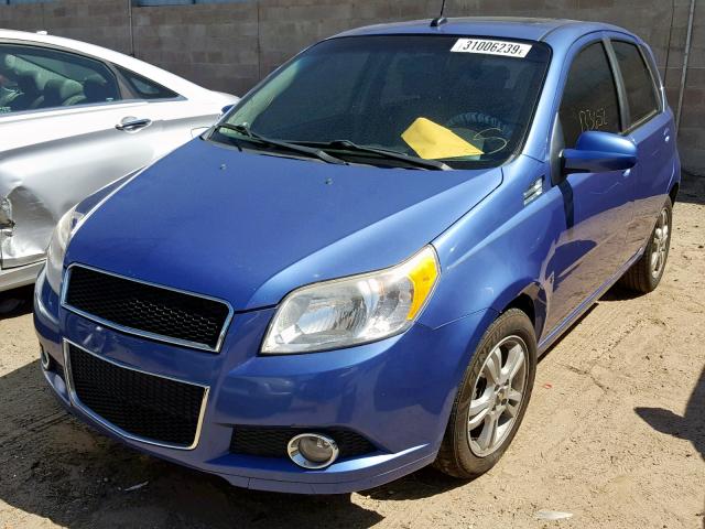 KL1TG66E79B626622 - 2009 CHEVROLET AVEO LT PURPLE photo 2