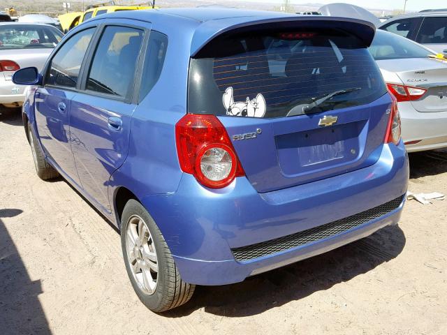 KL1TG66E79B626622 - 2009 CHEVROLET AVEO LT PURPLE photo 3