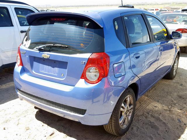 KL1TG66E79B626622 - 2009 CHEVROLET AVEO LT PURPLE photo 4