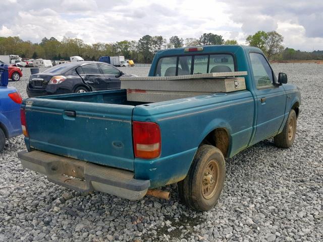 1FTCR10A0RUA37508 - 1994 FORD RANGER GREEN photo 4