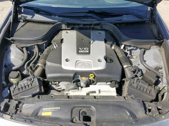 JNKCV61E79M310002 - 2009 INFINITI G37 BASE GRAY photo 7