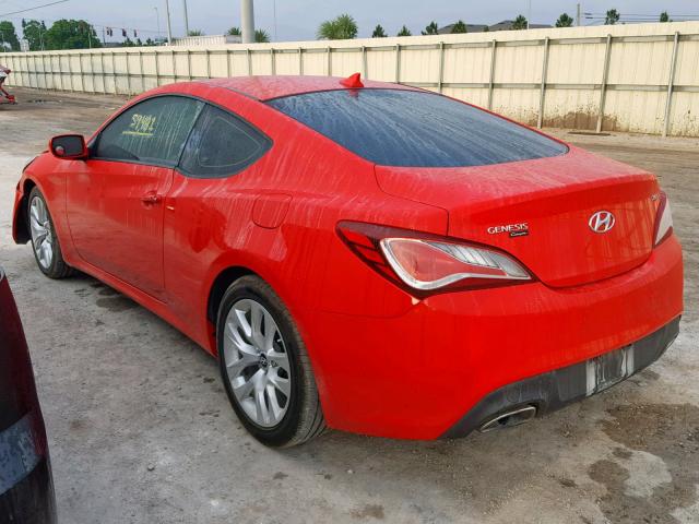 KMHHT6KD6EU118207 - 2014 HYUNDAI GENESIS CO RED photo 3