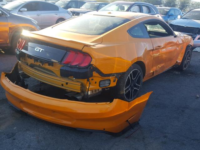 1FA6P8CF2J5172593 - 2018 FORD MUSTANG GT ORANGE photo 4