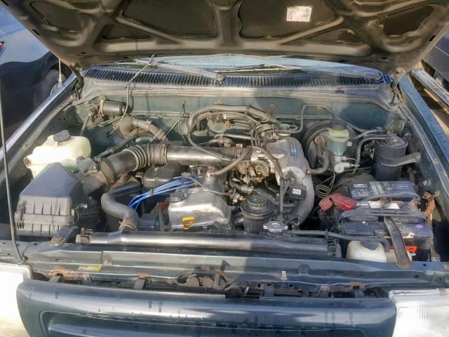 4TANL42N6VZ299392 - 1997 TOYOTA TACOMA GREEN photo 7