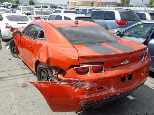 2G1FA1E33D9183169 - 2013 CHEVROLET CAMARO LS ORANGE photo 3