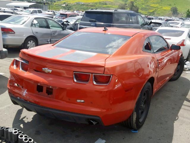 2G1FA1E33D9183169 - 2013 CHEVROLET CAMARO LS ORANGE photo 4