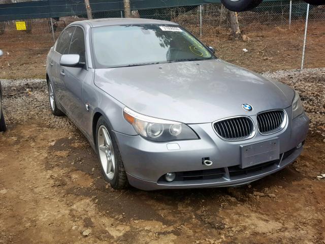 WBANE53577CW60652 - 2007 BMW 525 I SILVER photo 1