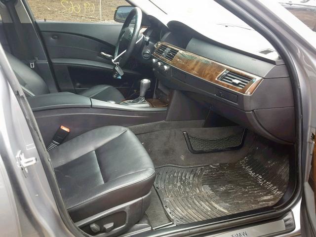 WBANE53577CW60652 - 2007 BMW 525 I SILVER photo 5