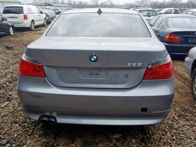 WBANE53577CW60652 - 2007 BMW 525 I SILVER photo 9