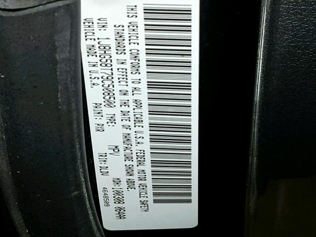 1J8HG58T79C508500 - 2009 JEEP COMMANDER 石墨色 照片 10