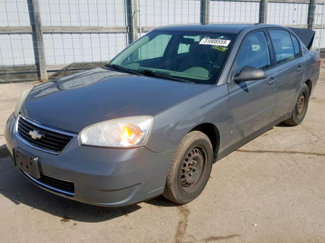 1G1ZS58F47F120522 - 2007 CHEVROLET MALIBU LS GRAY photo 2