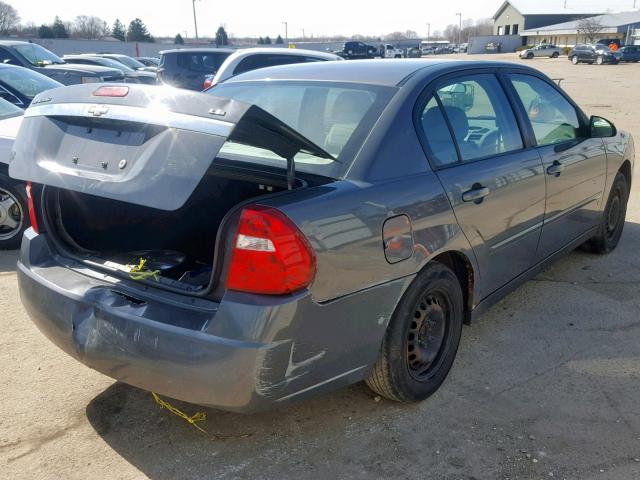 1G1ZS58F47F120522 - 2007 CHEVROLET MALIBU LS GRAY photo 4