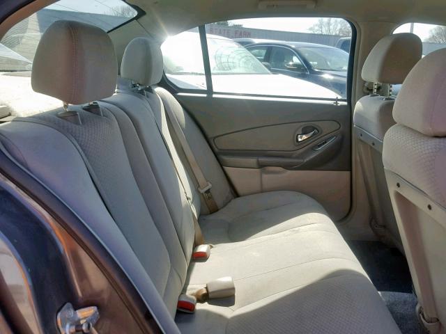 1G1ZS58F47F120522 - 2007 CHEVROLET MALIBU LS GRAY photo 6