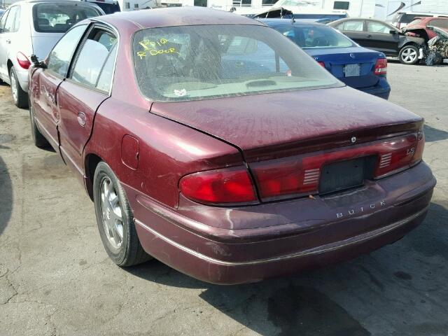 2G4WB55K7Y1106212 - 2000 BUICK REGAL LS RED photo 3