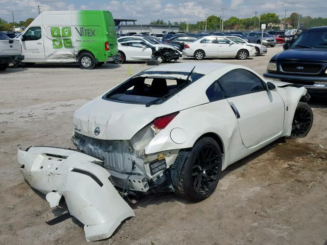 JN1BZ34D97M503870 - 2007 NISSAN 350Z COUPE WHITE photo 4