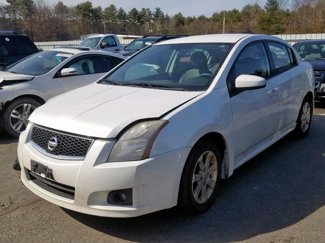 3N1AB6AP6AL729463 - 2010 NISSAN SENTRA 2.0 WHITE photo 2