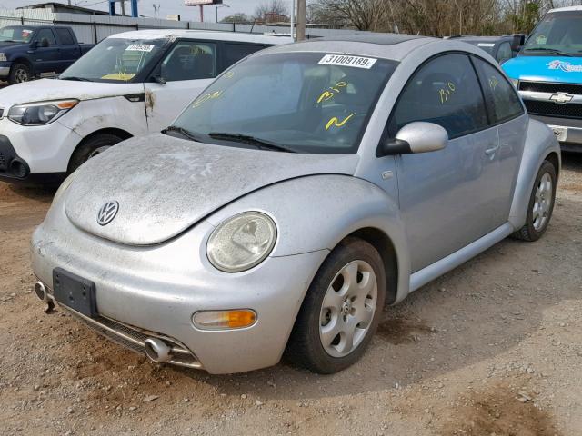 3VWDD21CX1M436733 - 2001 VOLKSWAGEN NEW BEETLE Gümüş foto 2
