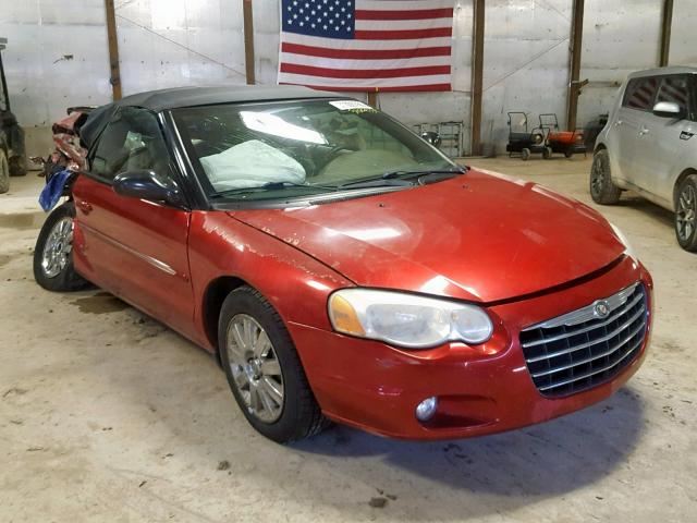 1C3EL55R04N352445 - 2004 CHRYSLER SEBRING LX MAROON photo 1