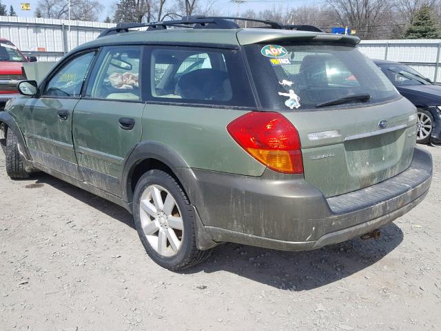 4S4BP61C767320752 - 2006 SUBARU LEGACY OUT GREEN photo 3