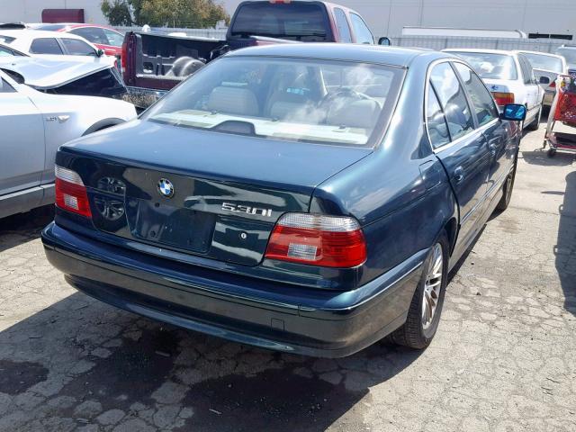 WBADT63422CH89859 - 2001 BMW 5 SERIES GREEN photo 4