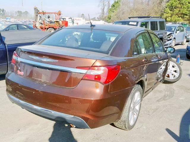 1C3CCBBB9CN211126 - 2012 CHRYSLER 200 TOURIN BROWN photo 4