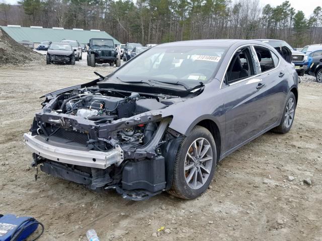 19UUB1F36JA011102 - 2018 ACURA TLX GRAY photo 2