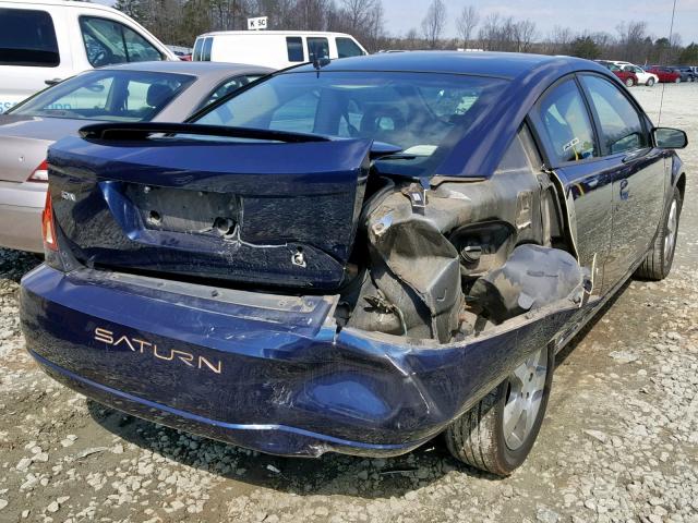 1G8AV15FX7Z154224 - 2007 SATURN ION LEVEL BLUE photo 4
