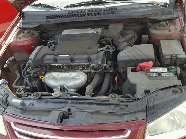 KNAFE121875388967 - 2007 KIA SPECTRA EX RED photo 7