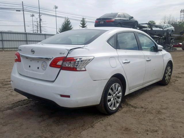 3N1AB7AP3FY216249 - 2015 NISSAN SENTRA S WHITE photo 4