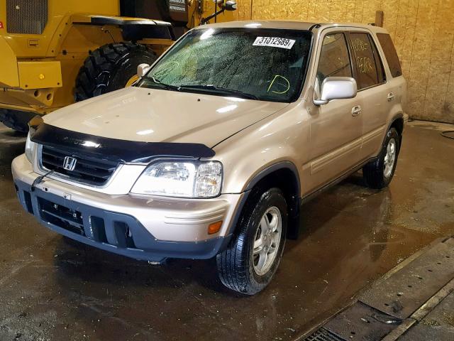 JHLRD18711C040626 - 2001 HONDA CR-V SE BEIGE photo 2